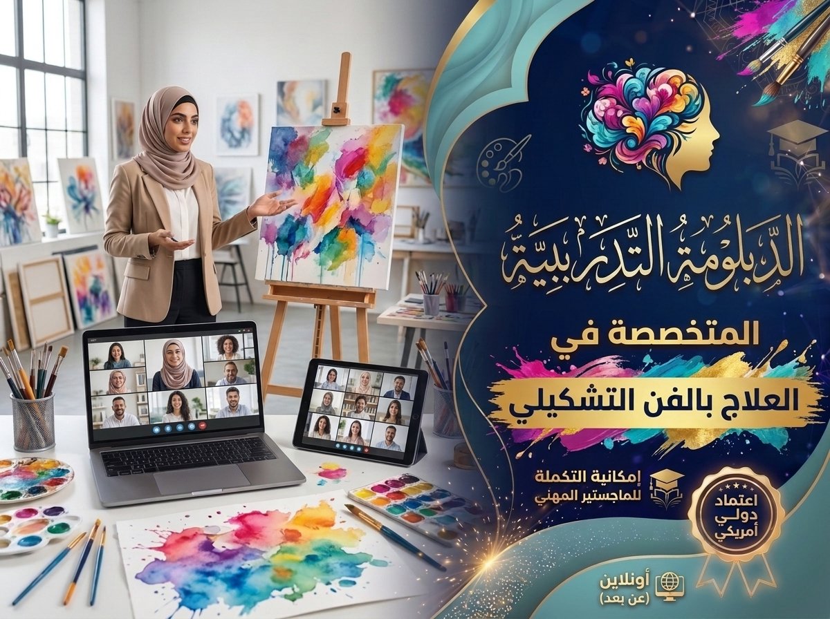 الدبلومة التدريبية المهنية الدولية في العلاج بالفن التشكيلي